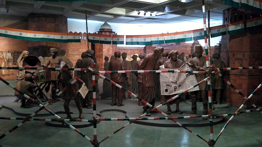 Model Showing Pre Independence Gathering Near Red Fort