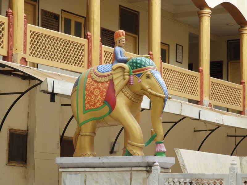 Elephant Sculpture Jain Temple Falna
