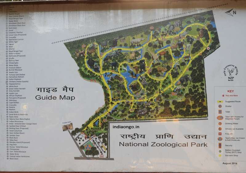 Delhi Zoo Guide Map | India OnGo