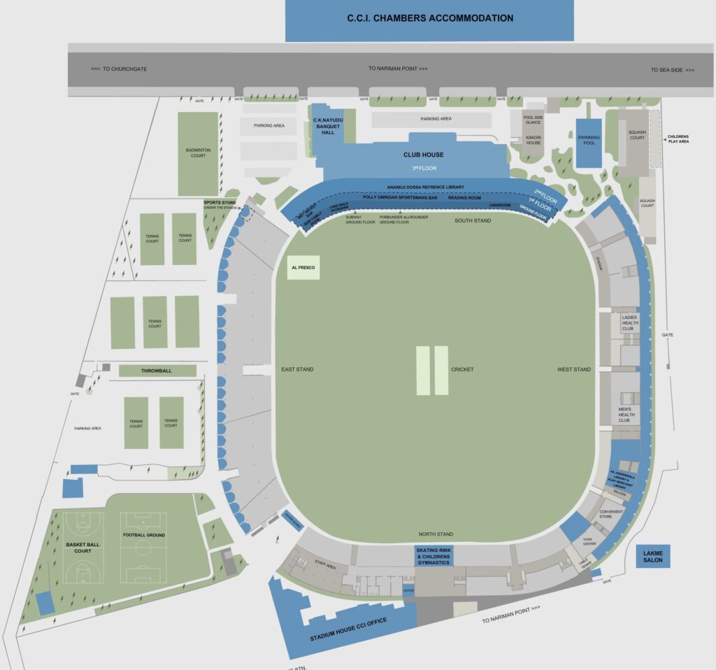 Brabourne Stadium seating layout and map