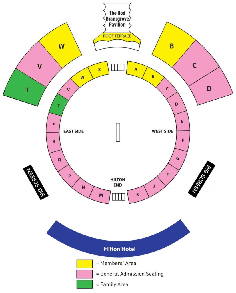 Rose Bowl Seating Plan for Domestic or League Matches