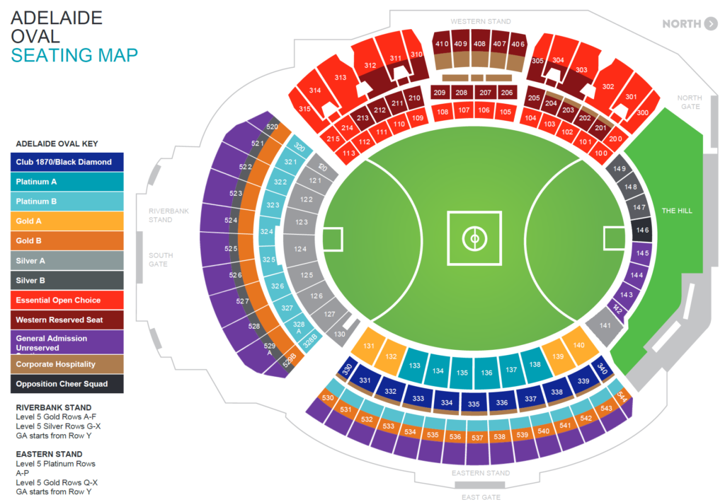Adelaide Oval T20 World Cup Seating map, Ticket Prices, Schedule
