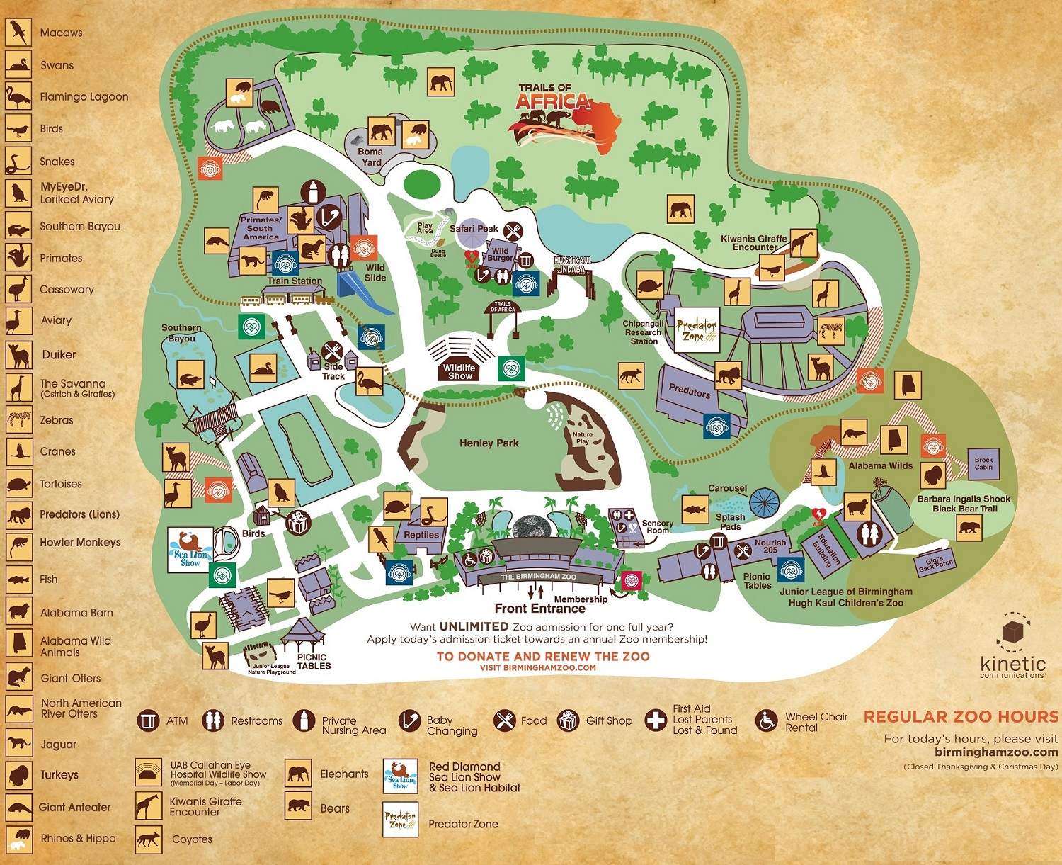 Birmingham Zoo Hours 2024, Birmingham Zoo Map 2024, Ticket Prices