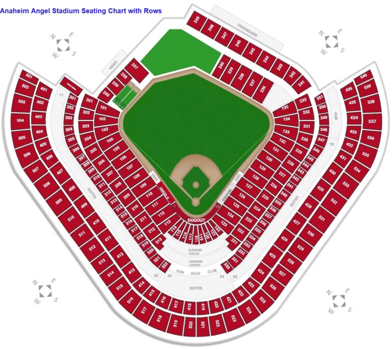 Angel Stadium Seating Chart, Parking Map, Tickets Price 2022