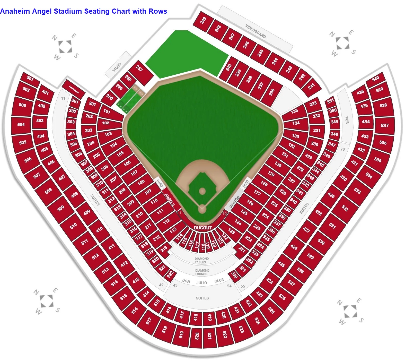 Angel Stadium Seating Chart Parking Map Tickets Price 2022