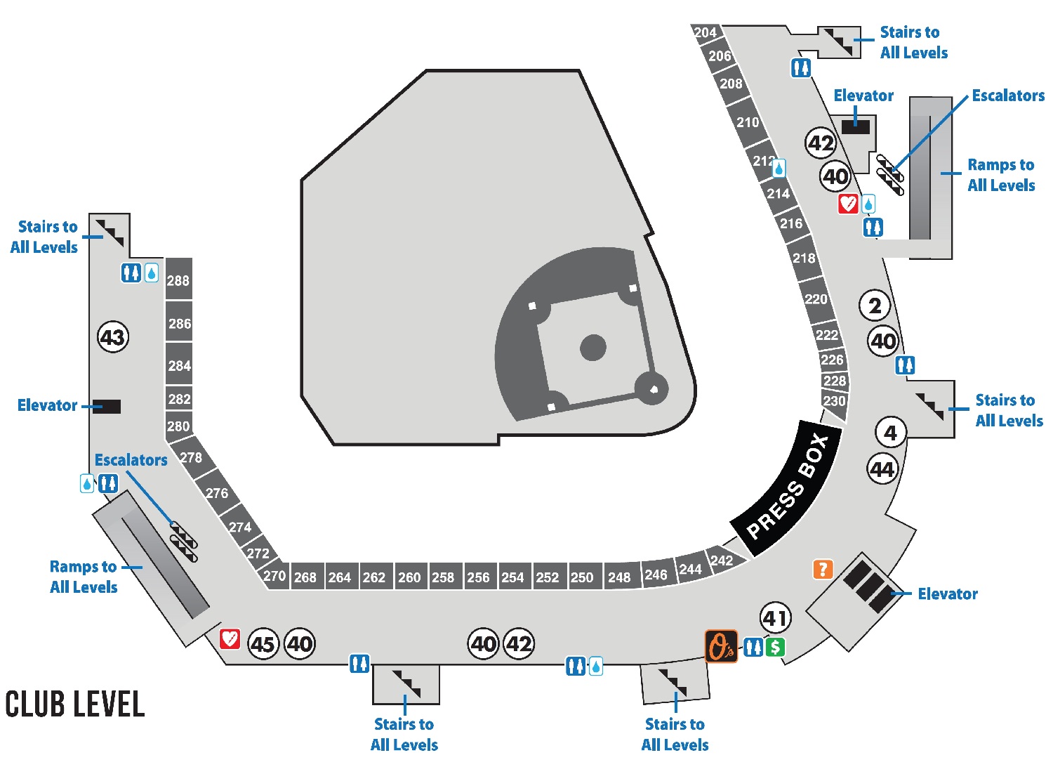 Oriole Park at Camden Yards Seating Chart 2022, Parking Lot Map, Ticket