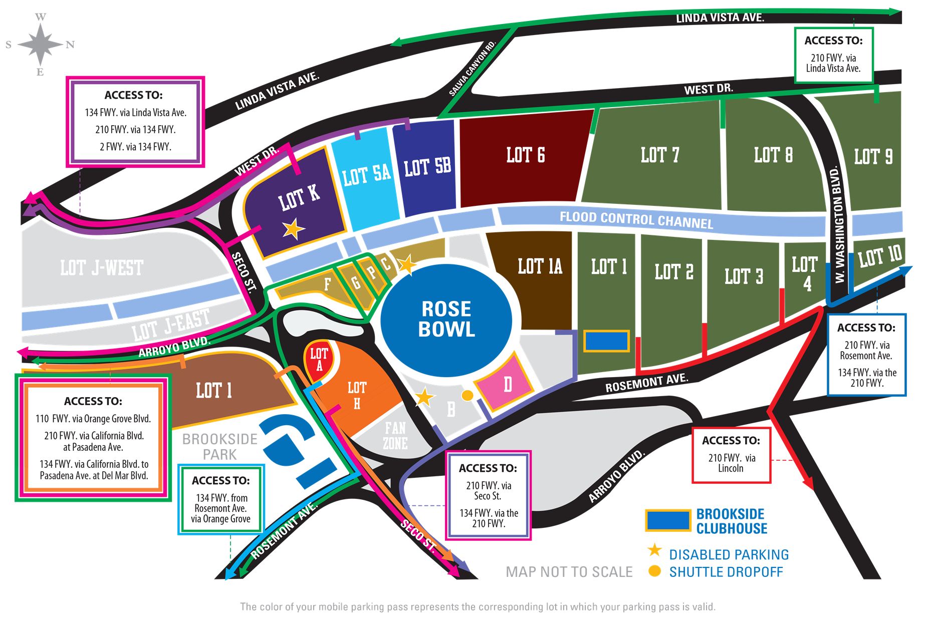 Rose Bowl Stadium Seating Chart Rows, Parking Map, Tickets Price, Events