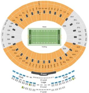 Rose Bowl Stadium Seating Chart Rows, Parking Map, Tickets Price, Events