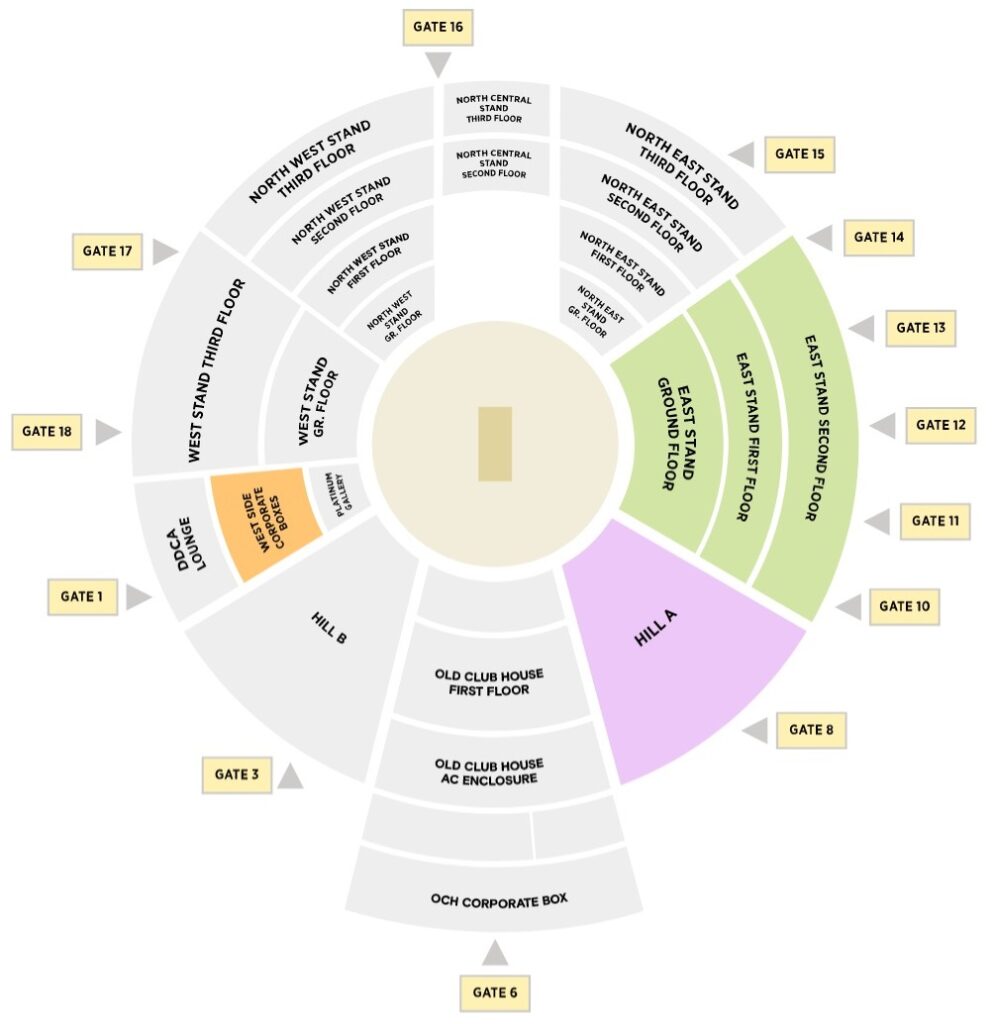 Arun Jaitley Stadium Tickets, Feroz Shah Kotla Stadium Tickets Price