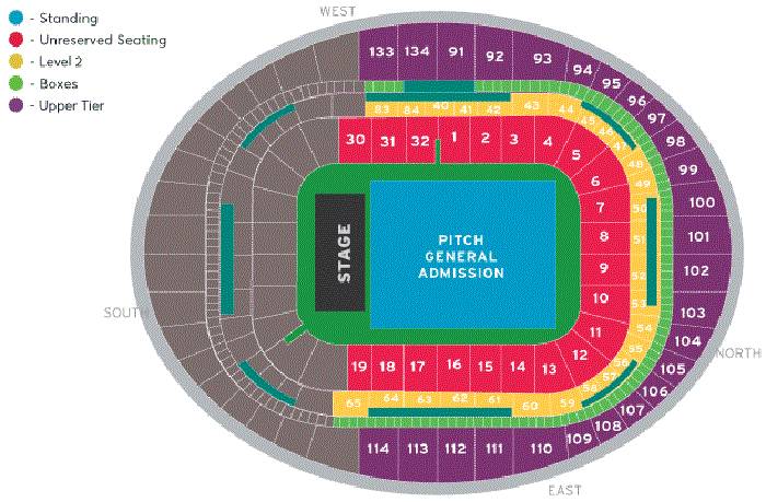 Emirates Stadium Seating Plan Row Numbers, Arsenal Stadium Seating Chart