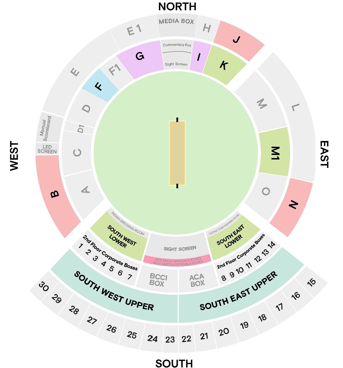 Vizag Stadium Tickets Price for IPL Matches, Visakhapatnam ACAVDCA