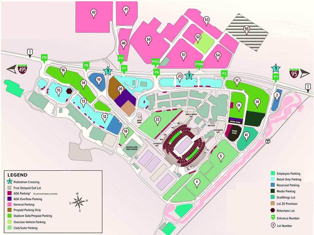 gillette stadium eras tour parking