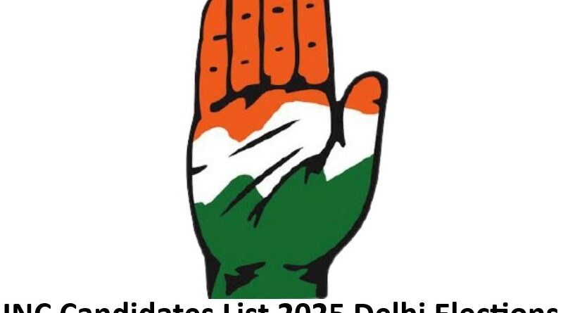 Congress Candidates List 2025 Delhi Elections